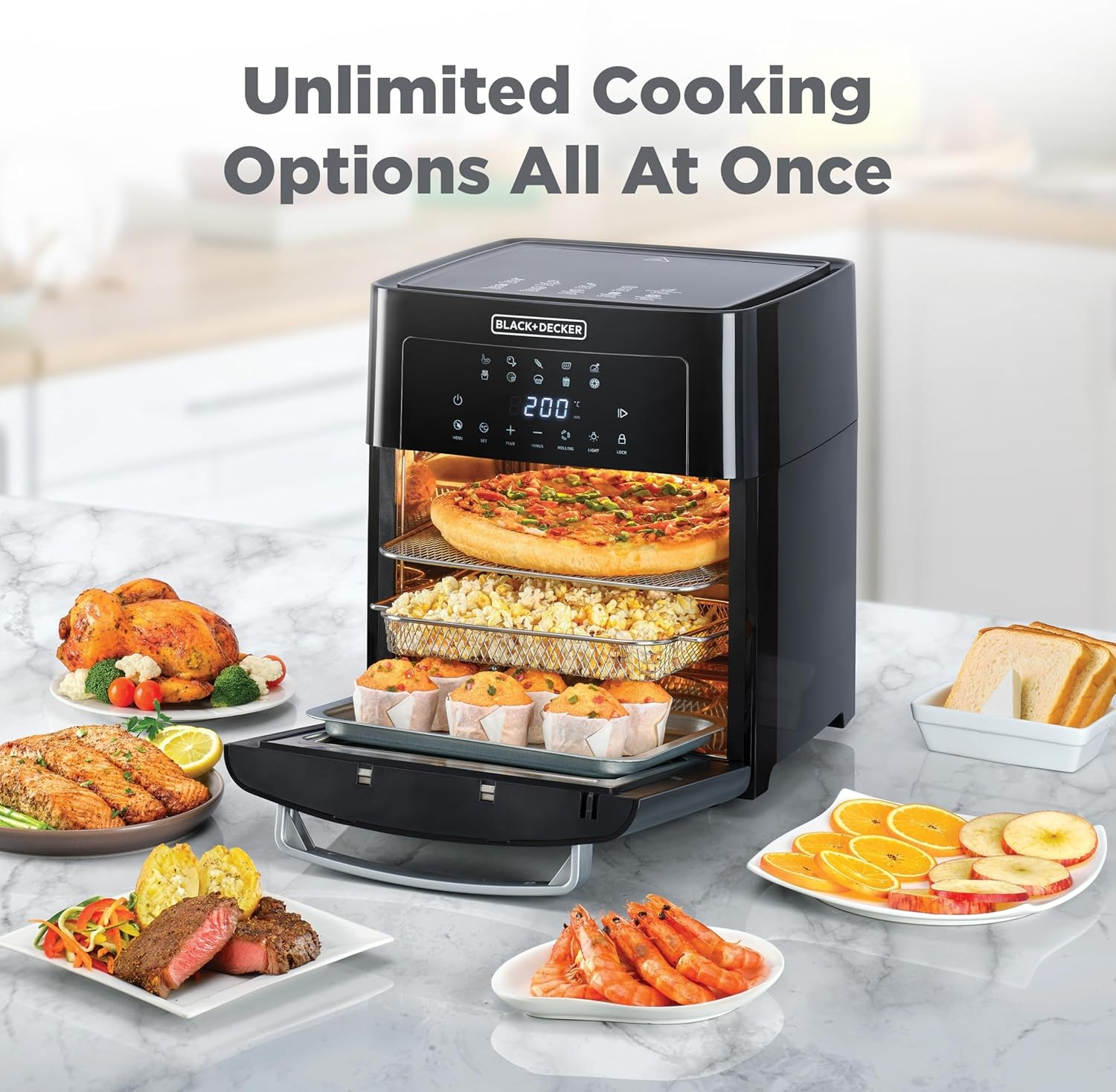 Black & Decker AOF150 15L Digital Air Fryer Oven