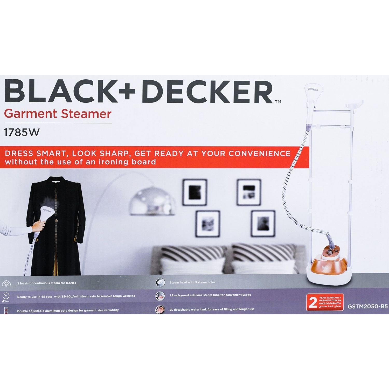 Black & Decker GST2050 1785W Garment Steamer