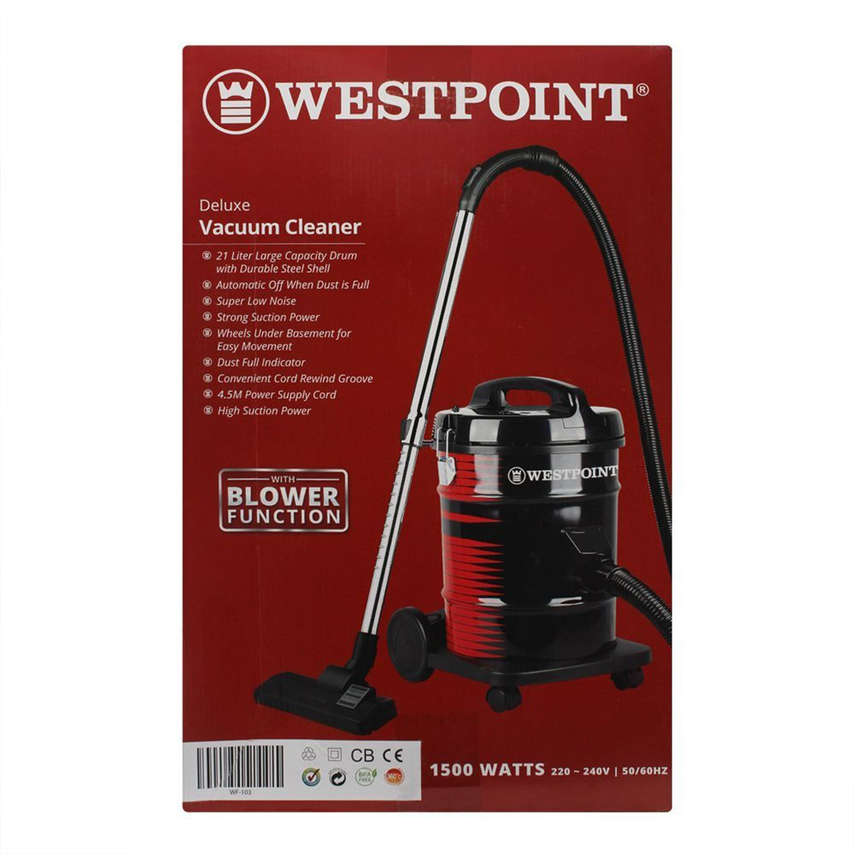 Westpoint WF-103 Deluxe Vacuum Cleaner