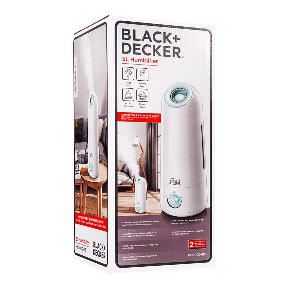 Black & Decker HM5000 5L Ultrasonic Humidifier