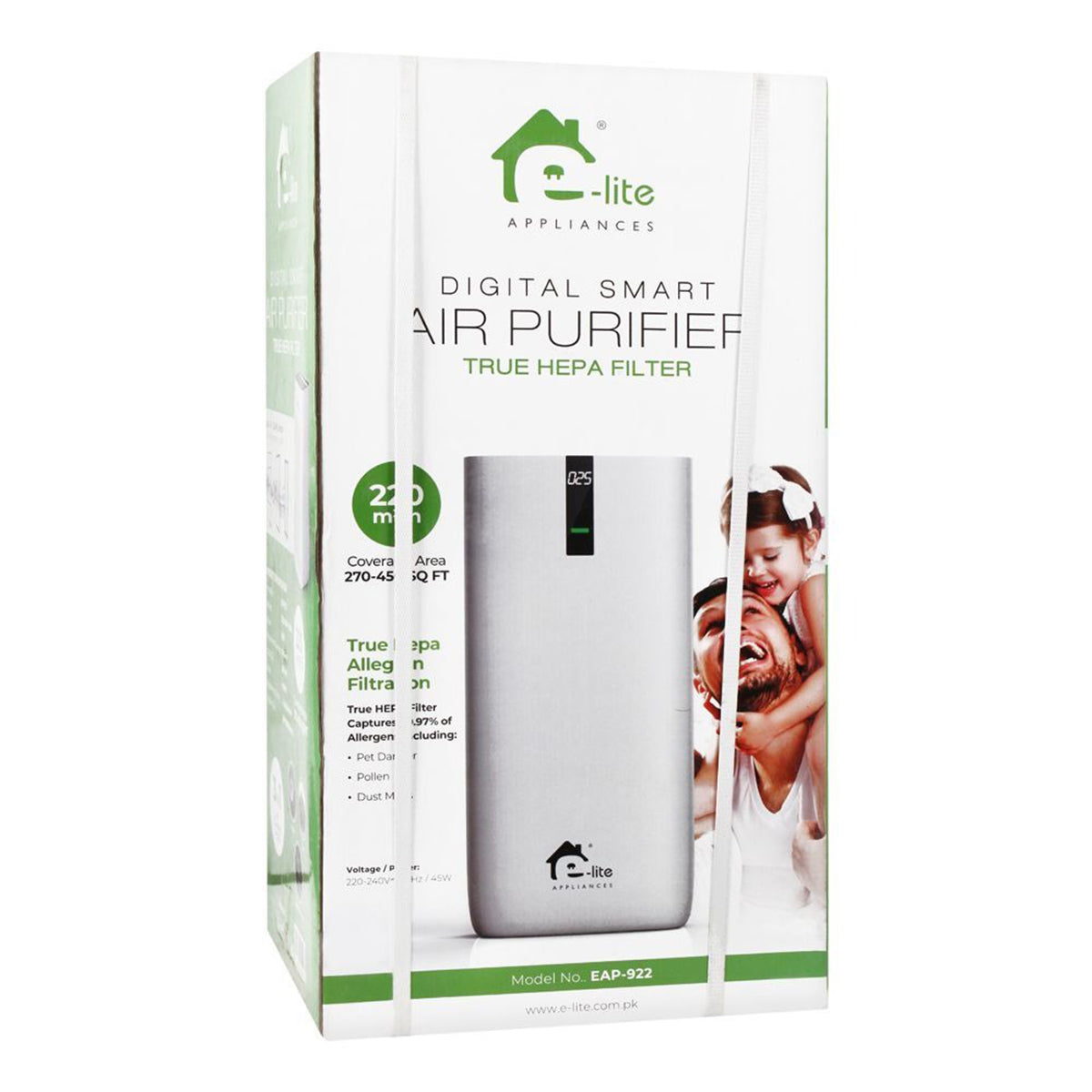E-Lite EAP-922 Digital Smart 3-in-1 Air Purifier