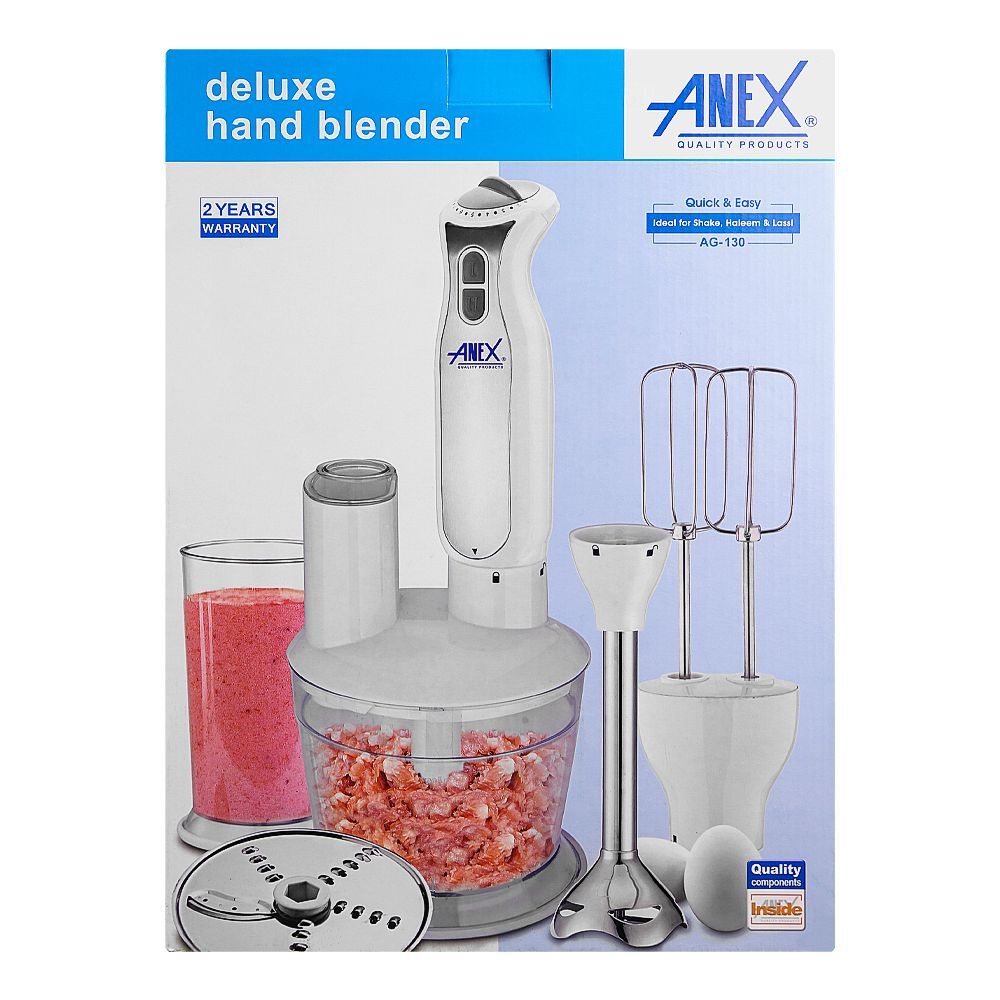 Anex AG-130 Deluxe Hand Blender Complete Set