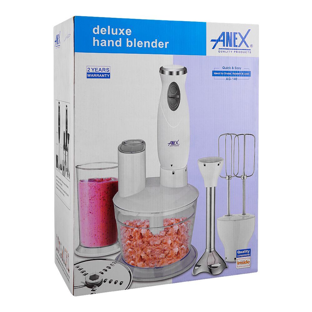 Anex AG-140 Deluxe Hand Blender Complete Set