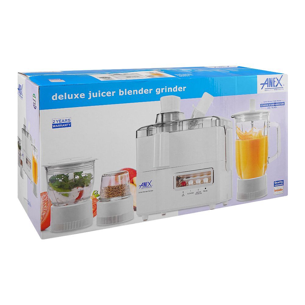 Anex AG-182GL Deluxe Juicer Blender Grinder