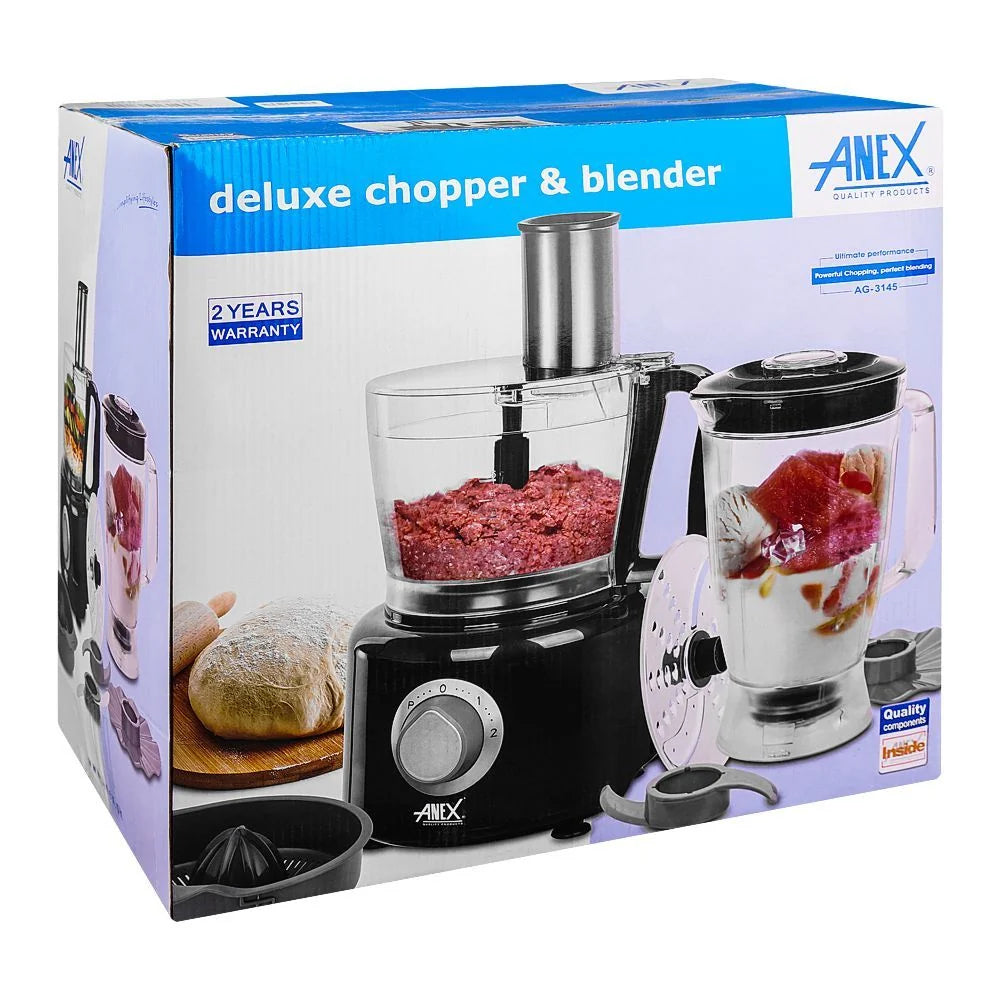 Anex AG-3145 Deluxe 800W Chopper & Blender