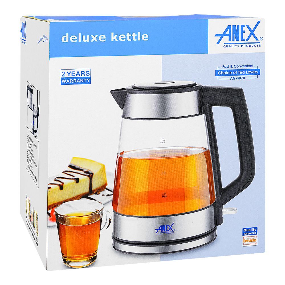 Anex AG-4070 Deluxe 1.7L Stainless Steel Kettle