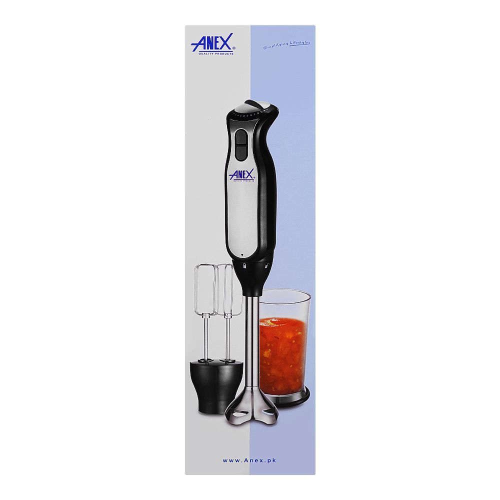 Anex AG-129 Deluxe 800W Hand Blender with Beater