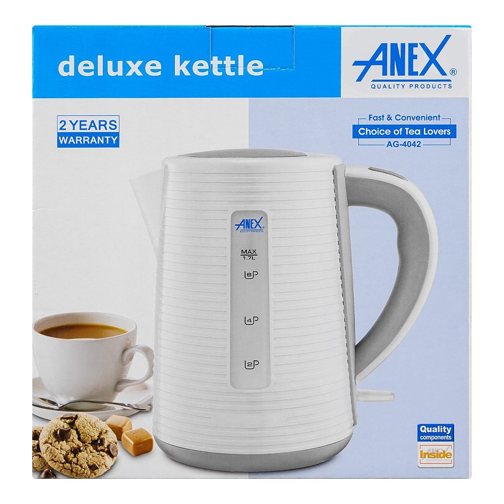 Anex AG-4042 Deluxe 1.7L Plastic-Body Kettle