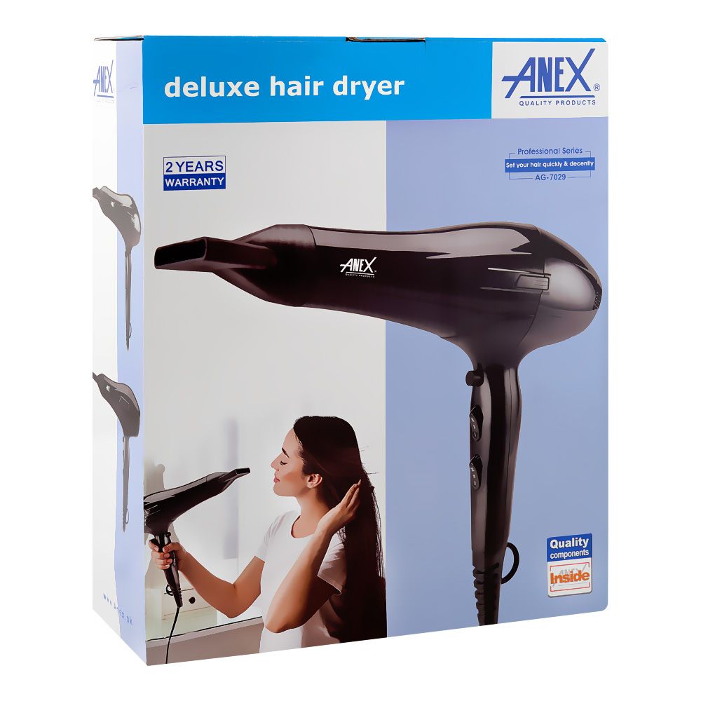 Anex AG-7029 Ionic 2600W AC Hair Dryer
