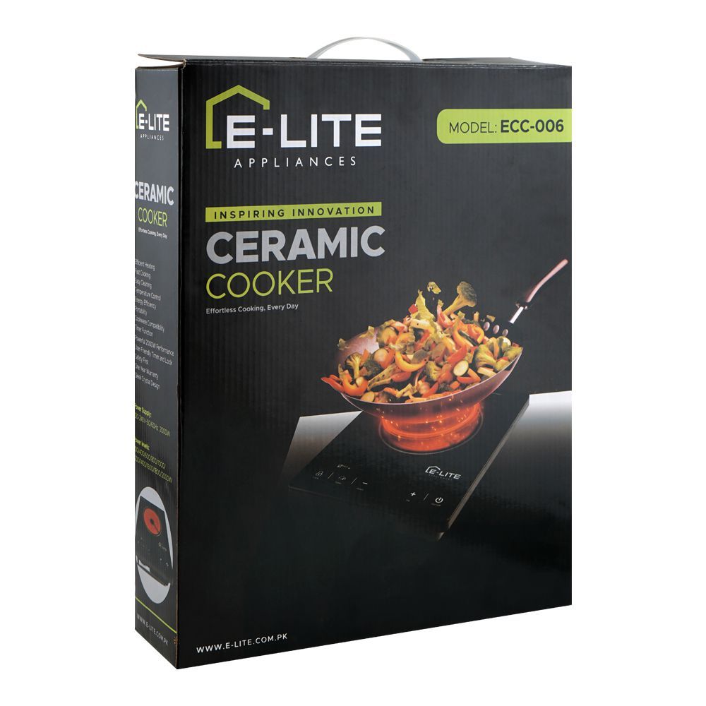 E-Lite ECC-006 2000W Ceramic Cooker