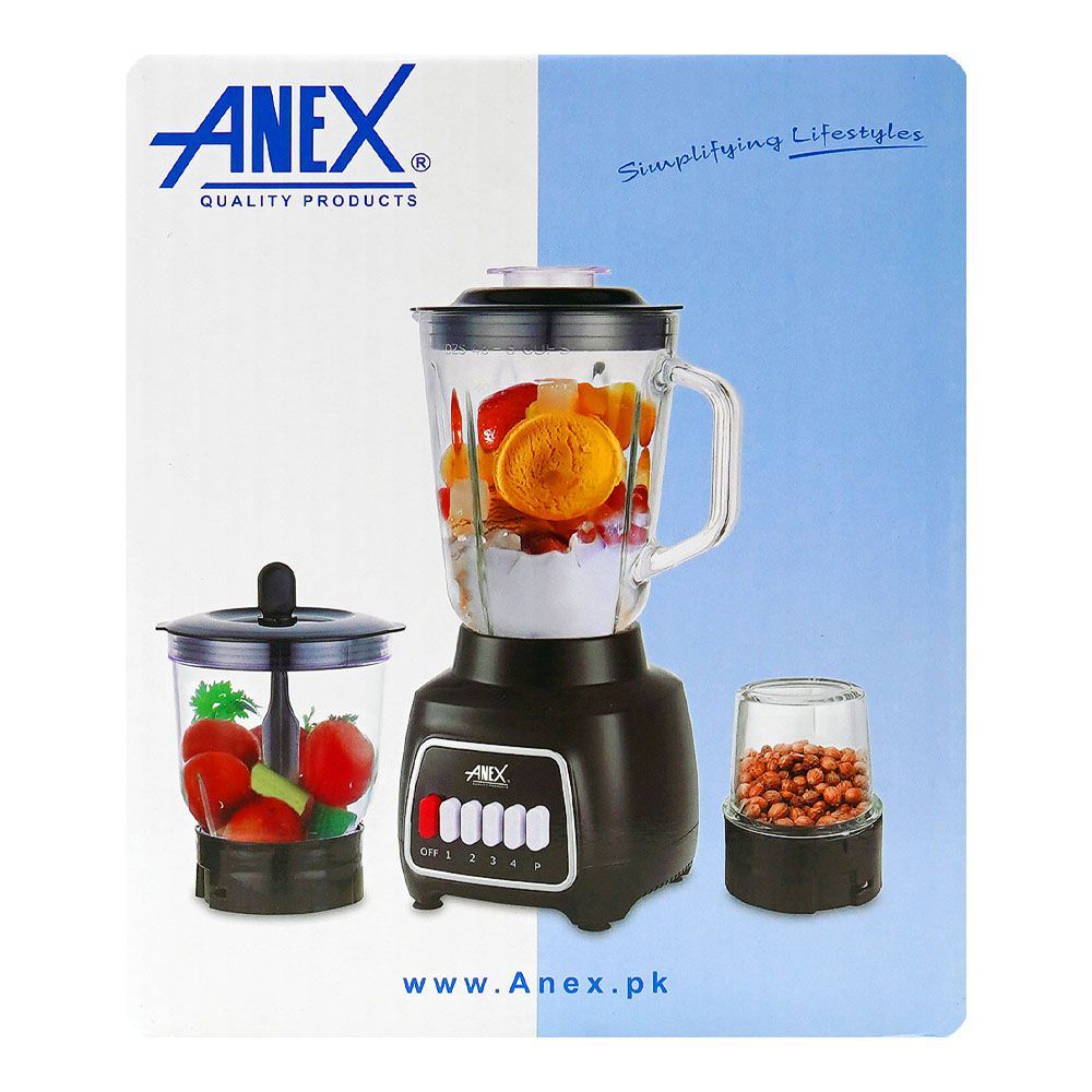Anex AG-6137GL Deluxe 3-in-1 Blender Grinder