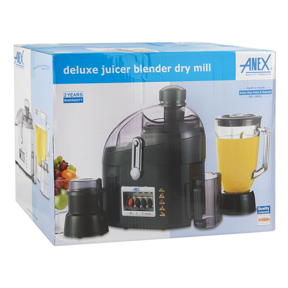Anex AG-180GL Deluxe 3-in-1 Juicer Blender