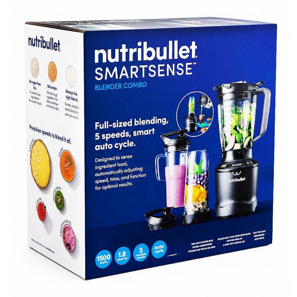 Nutribullet NB-SM0815 SmartSense 1500W Blender Combo