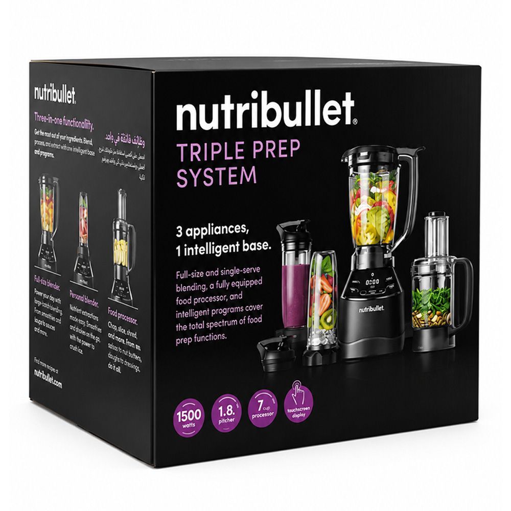 Nutribullet NTS-1500 1500W 3-in-1 Food Processor System