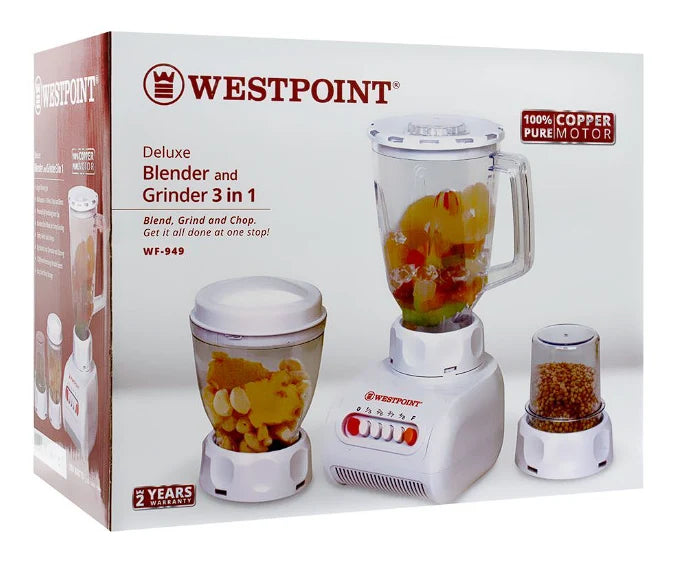 Westpoint WF-949 Blender and Grinder 3-in-1