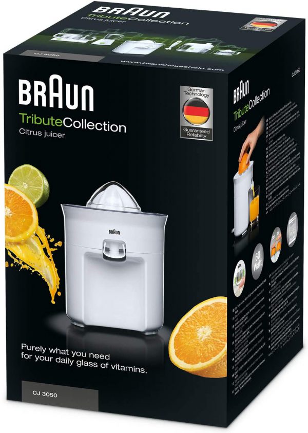 Braun CitrusQuick 3 CJ3050 60W Citrus Juicer