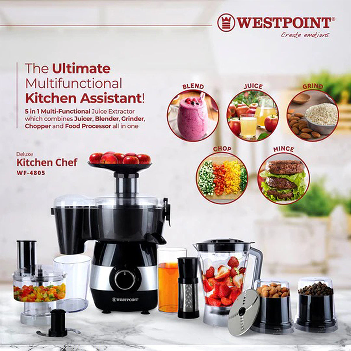 Westpoint WF-5805 Deluxe Kitchen Chef