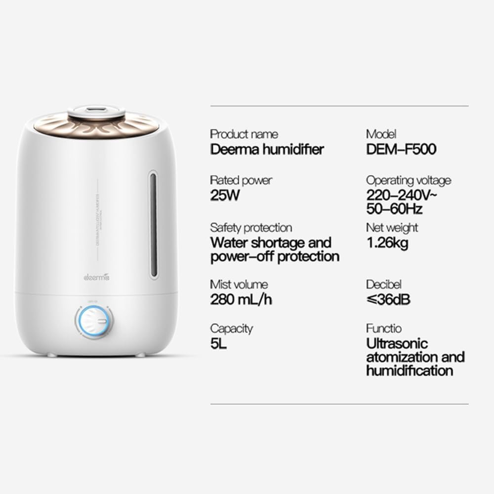 Deerma DEM-F500 5L Ultrasonic Humidifier