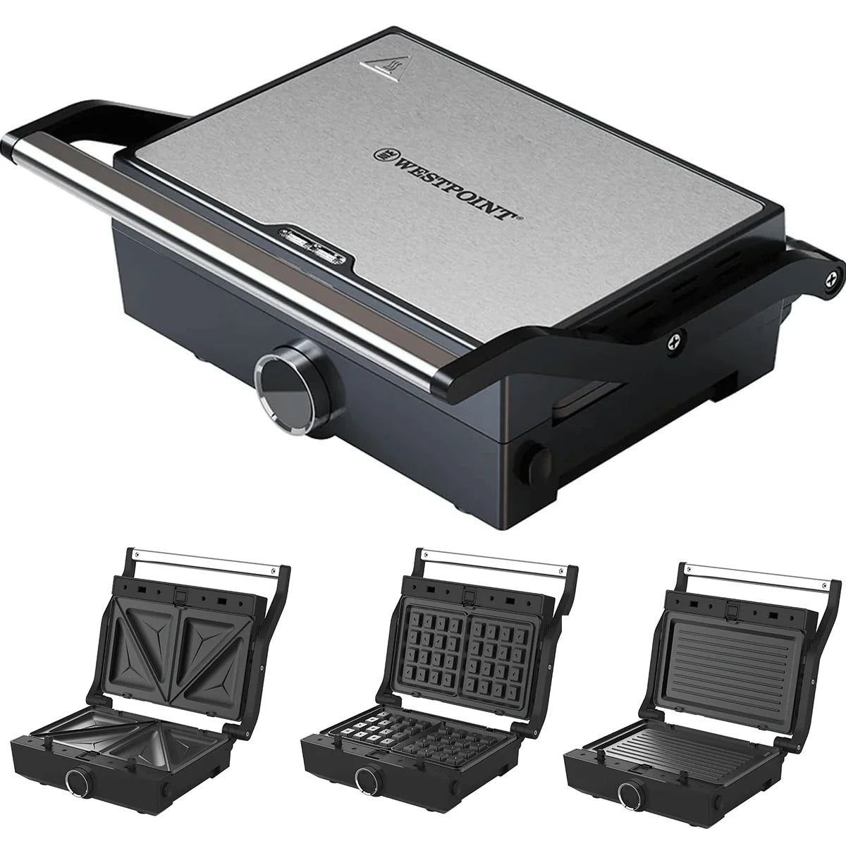 Westpoint WF-6393 Deluxe Sandwich Toaster 3 in 1