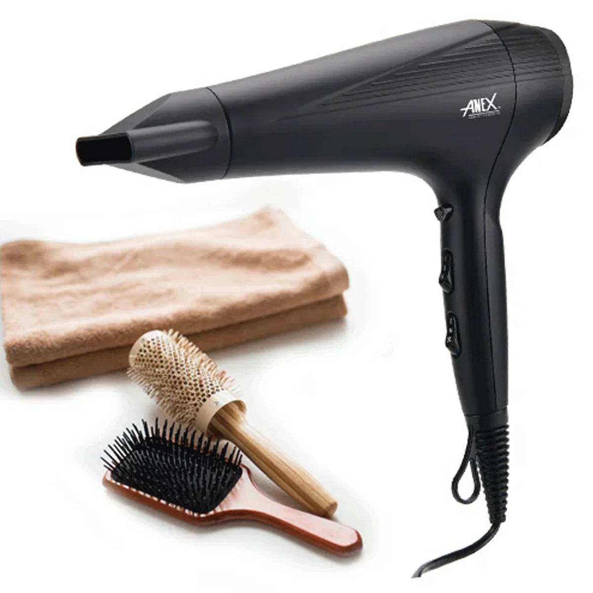 Anex AG-7026 Deluxe 2000W Hair Dryer with Diffuser