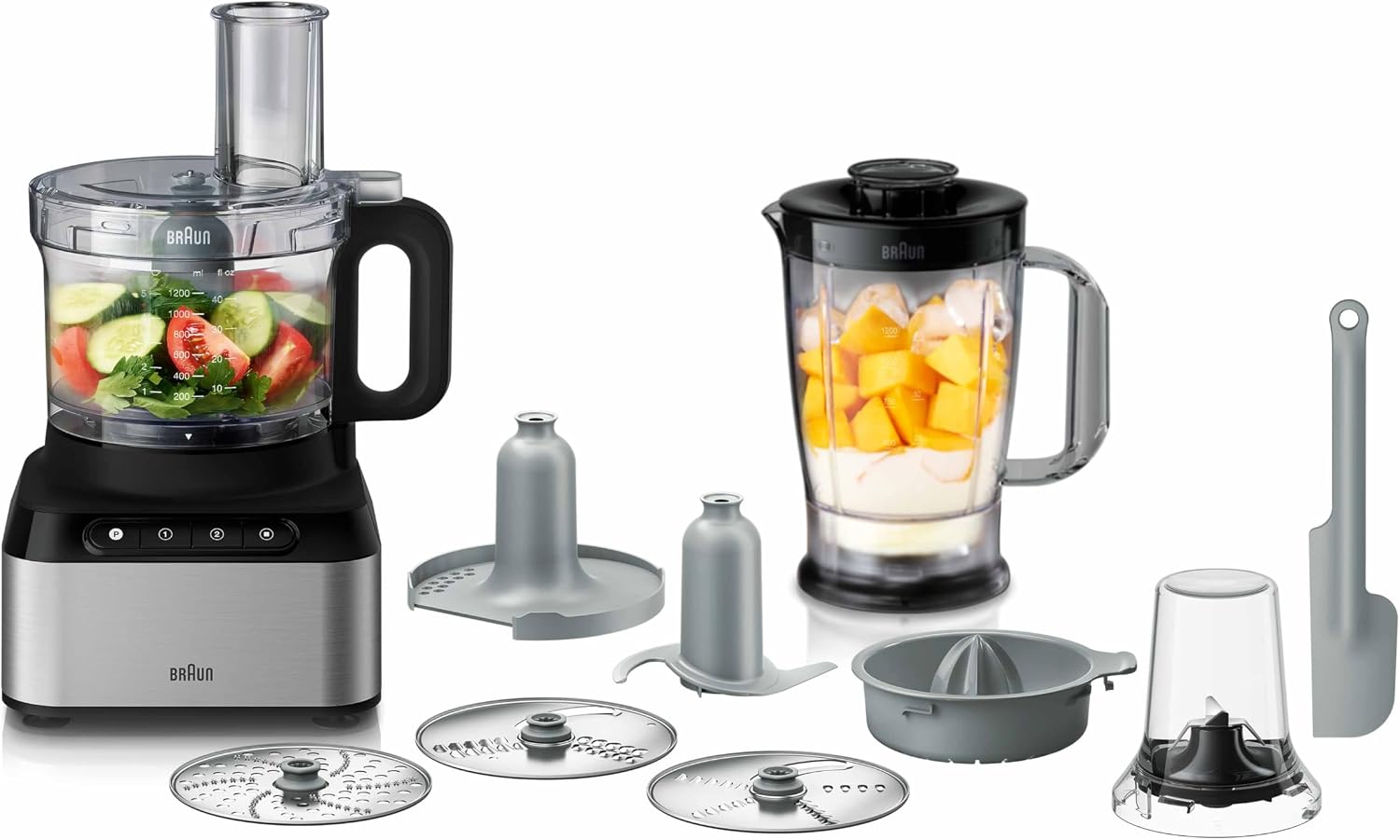 Braun PurEase FP3235 800W Food Processor & Juicer Set