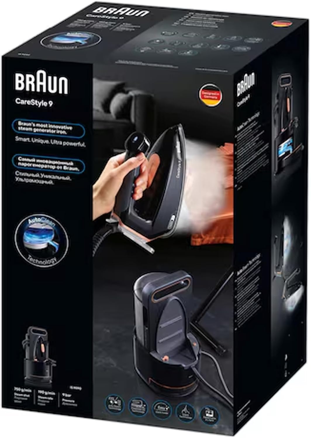 Braun CareStyle 9 IS9090BK AutoClean Steam Generator Iron