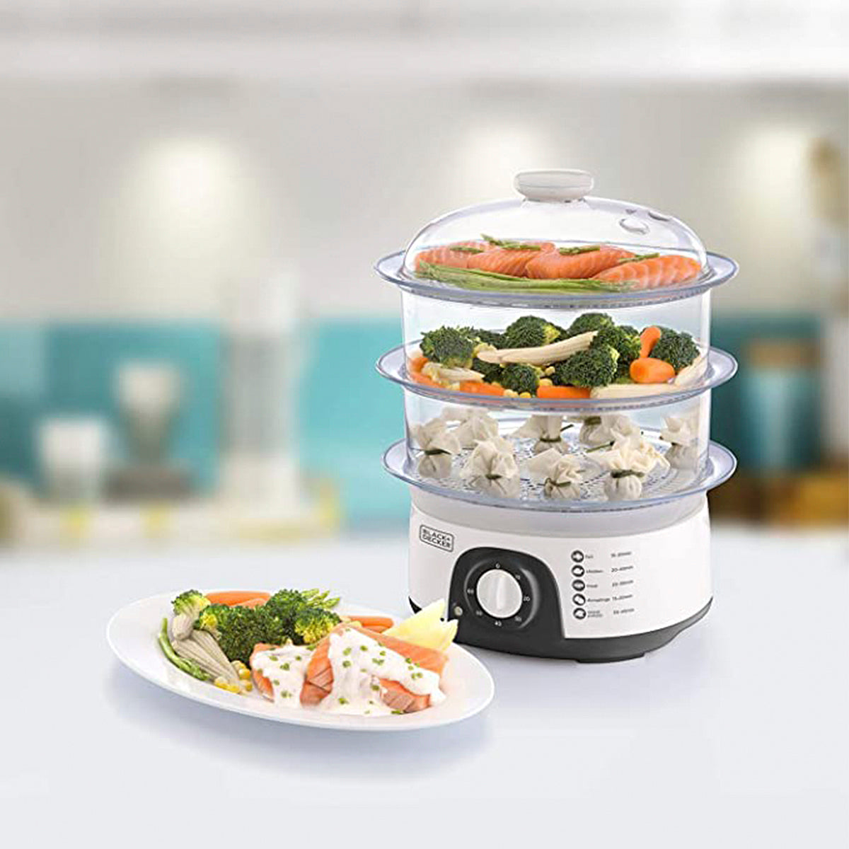 Black & Decker HS6000 3-Tier Food Steamer