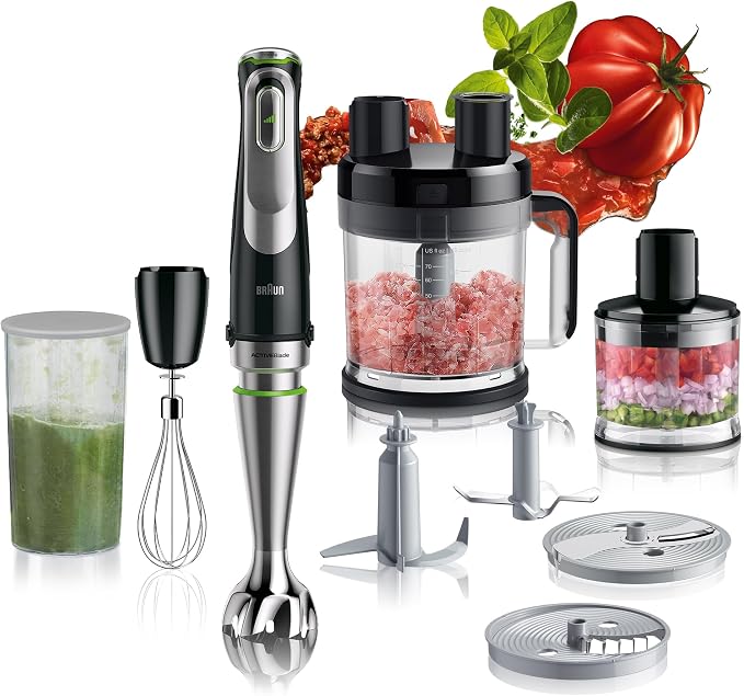 Braun MultiQuick 9 MQ9185 Hand Blender Food Processor Set