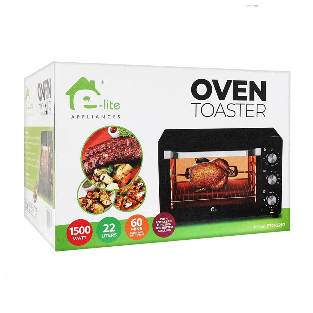 E-Lite ETO-32R 30L 1500W Oven Toaster