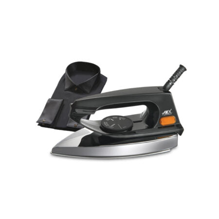 Anex AG-1072 Deluxe Dry Iron - Black & Silver