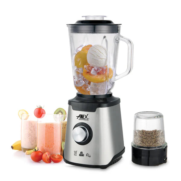 Anex AG-6130GL 600W Glass-Jug Blender Grinder 2-in-1