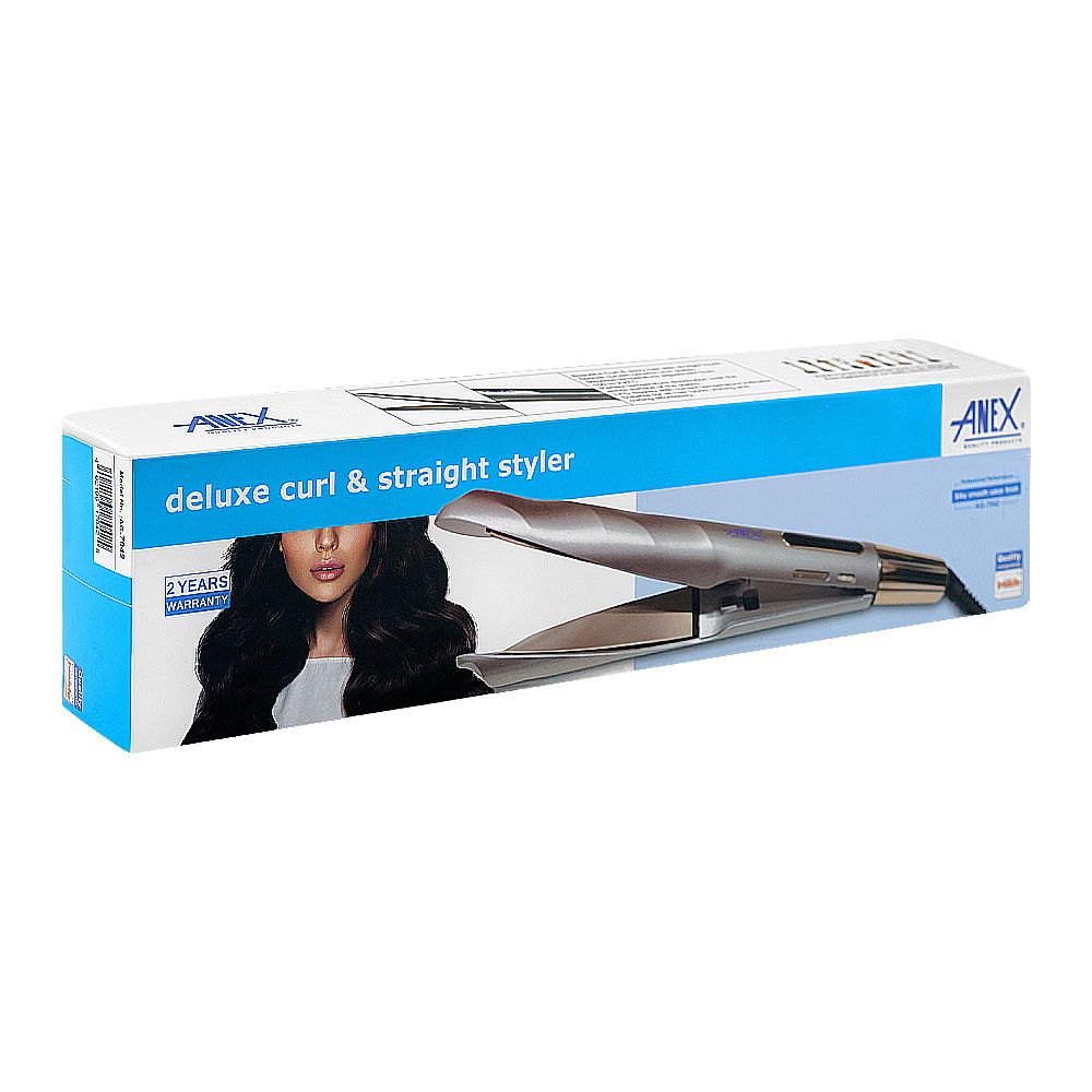 Anex AG-7042 Deluxe Hair Straightener & Curler