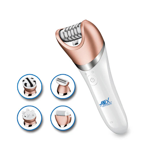 Anex AG-7045 Deluxe 4-in-1 Rechargeable Epilator