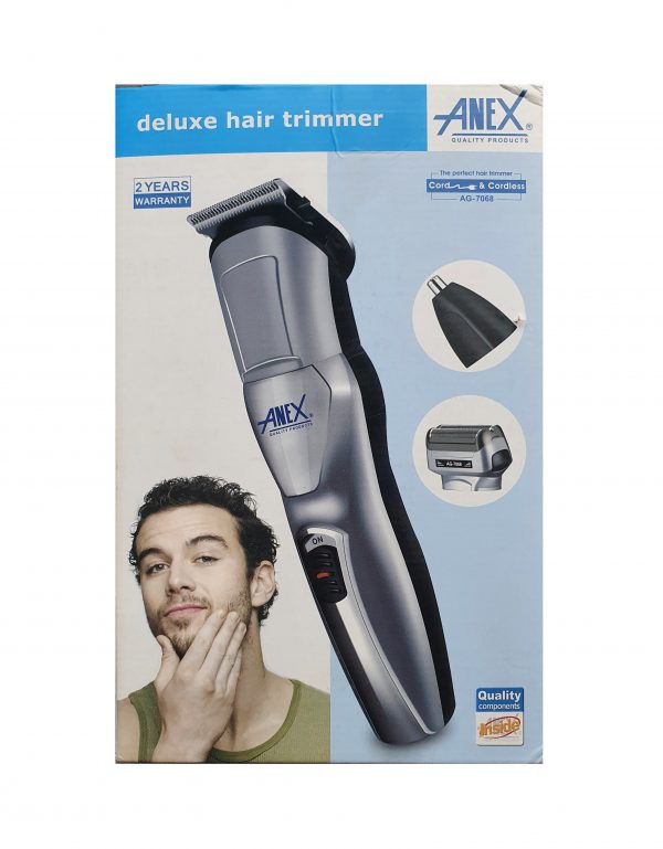 Anex AG-7068 3-in-1 Rechargeable Hair Trimmer & Shaver