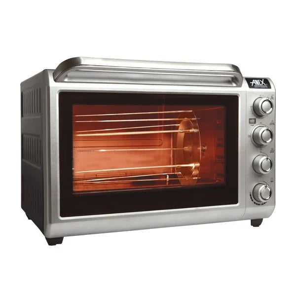 Anex AG-3071 1600W Double-Glass Oven Toaster BBQ Grill