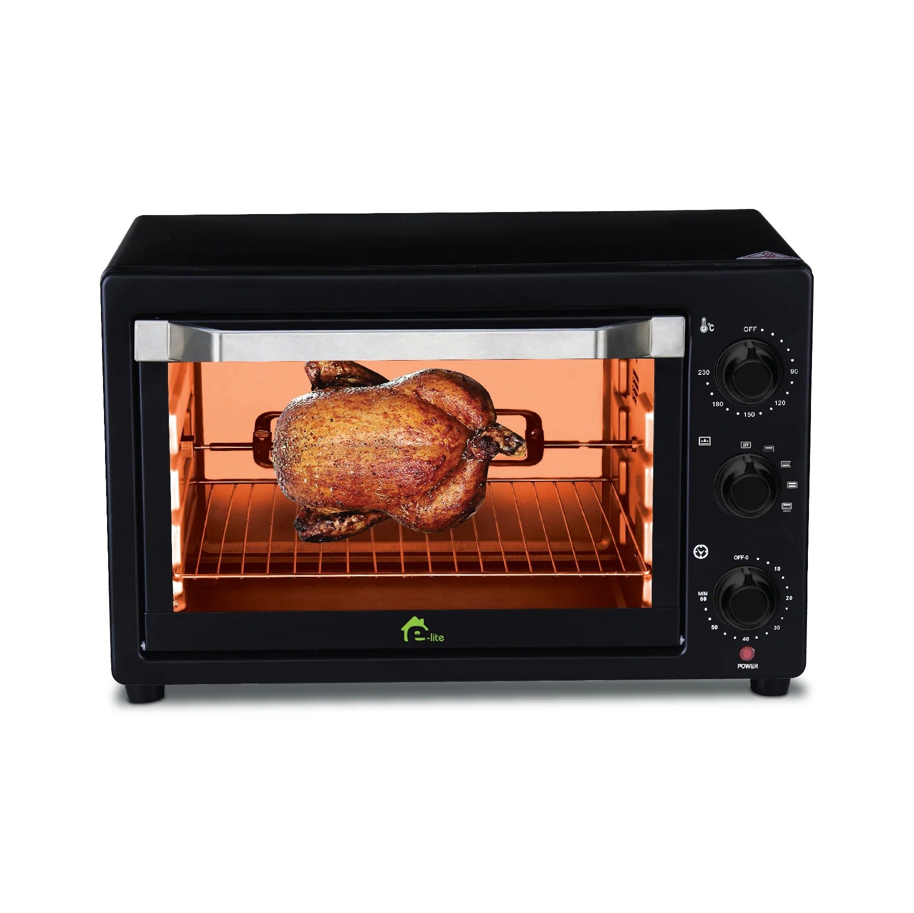 E-Lite ETO-221R 22L 1500W Oven Toaster with Rotisserie