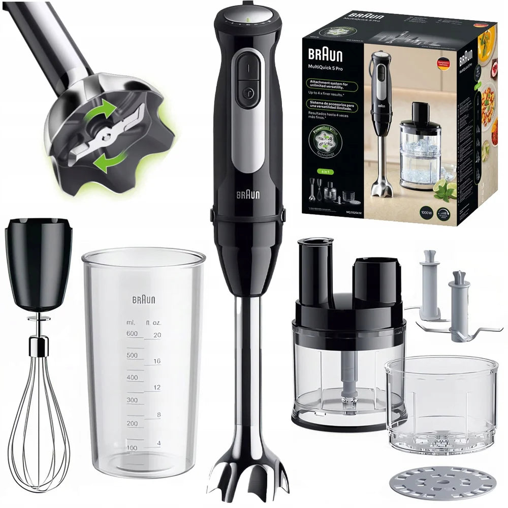 Braun MultiQuick 5 Pro MQ55254MBK Hand Blender with SizeControl