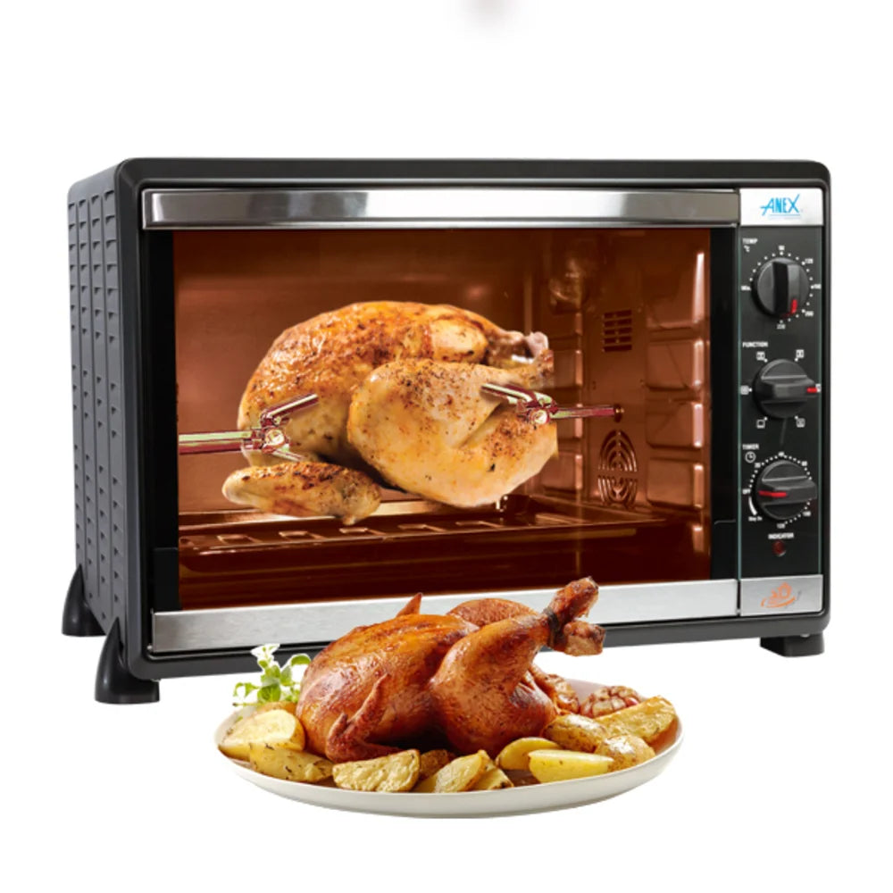 Anex AG-2070 Deluxe 2000W Convection Oven BBQ Grill Rotisserie