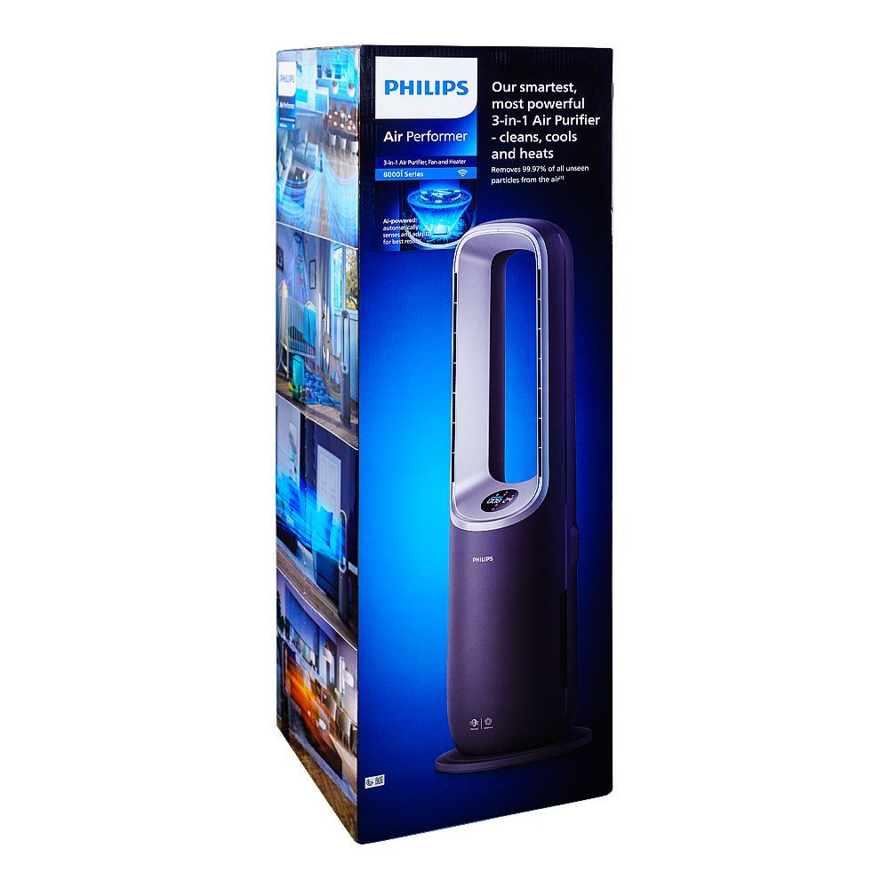 Philips AMF870/35 Air Performer 8000 3-in-1 Purifier, Fan & Heater