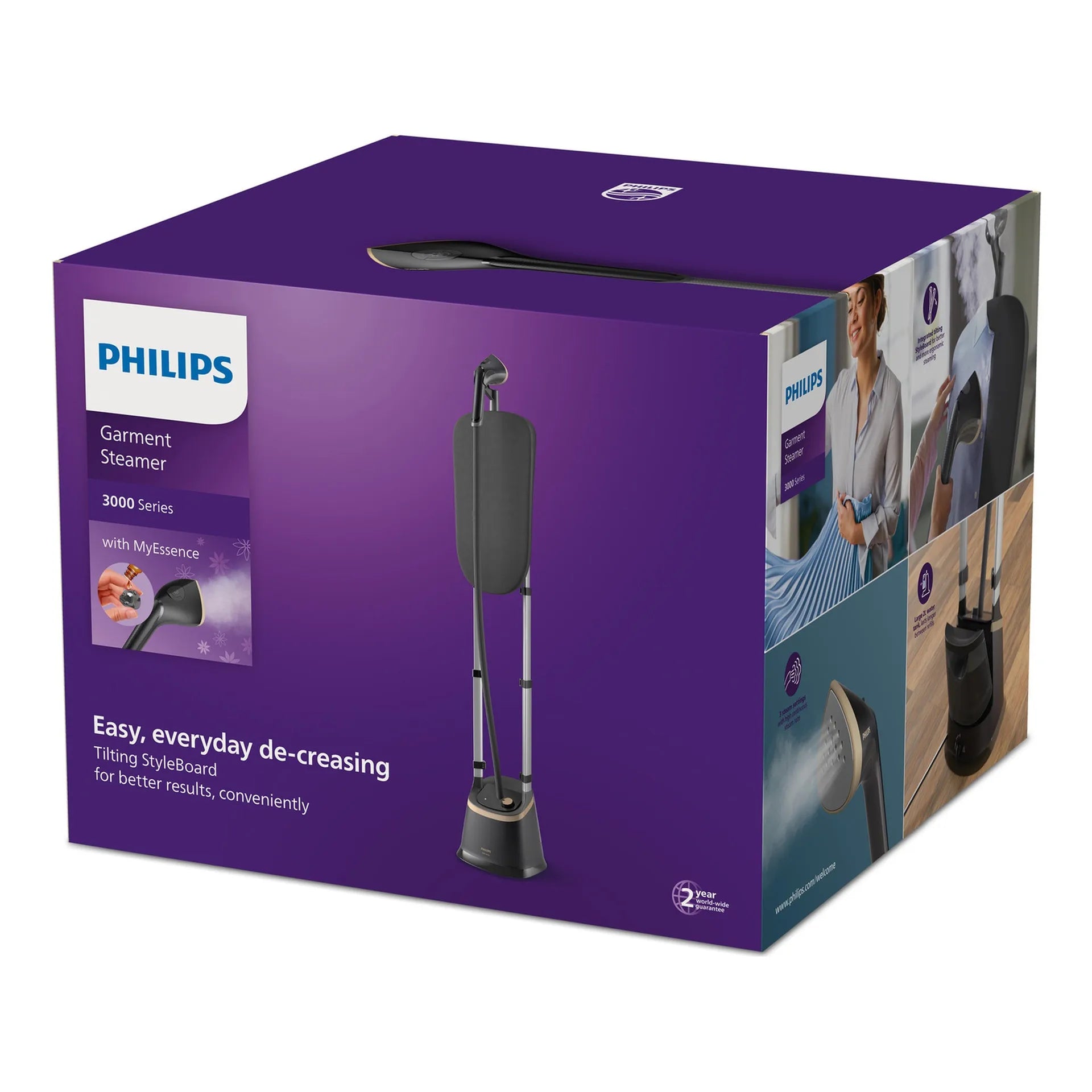 Philips STE3170/80 3000 Series Stand Steamer with Tilting StyleBoard