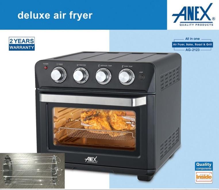 Anex AG-2123 Deluxe Air Fryer Oven with Rotisserie