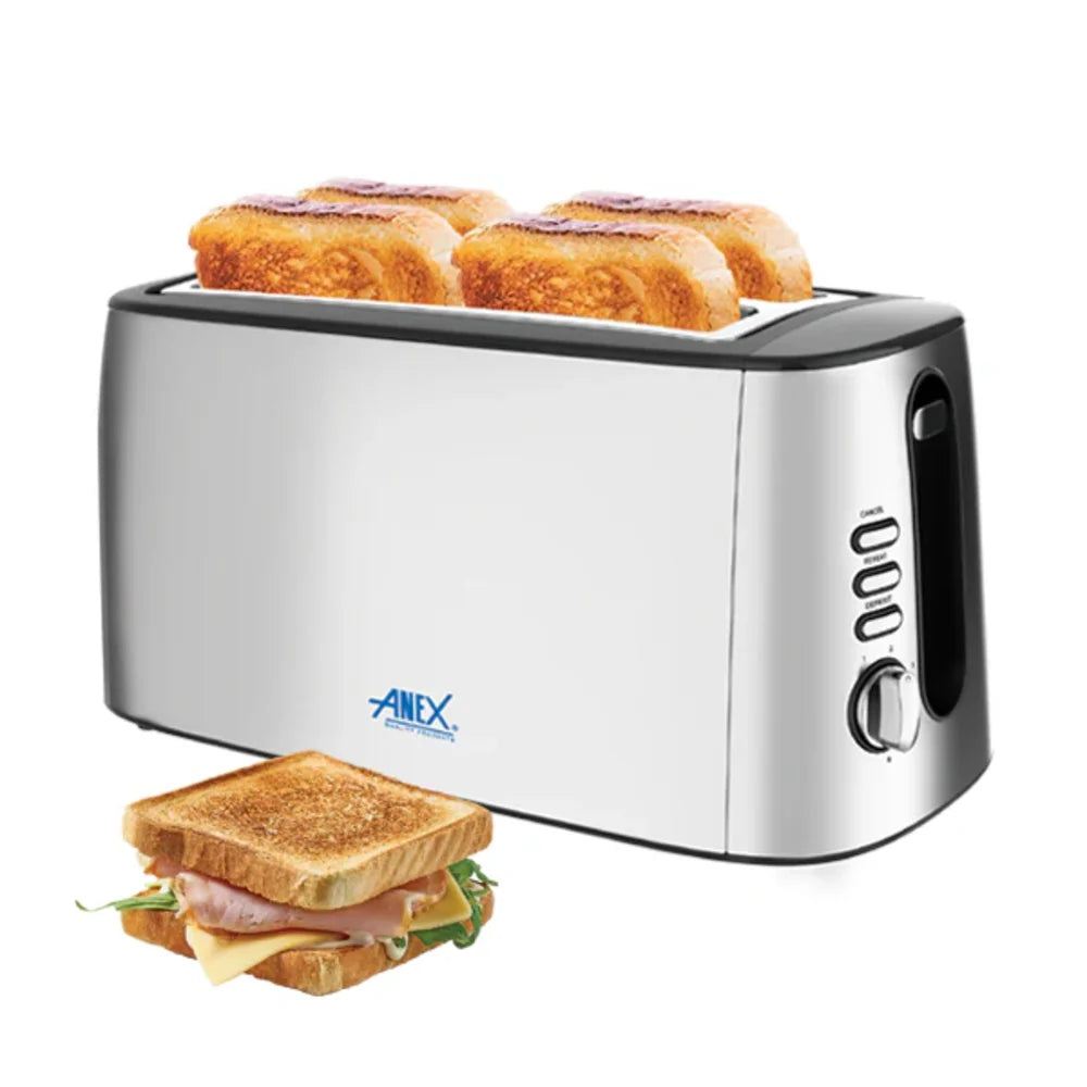 Anex AG-3005 Deluxe 4-Slice Stainless Steel Toaster