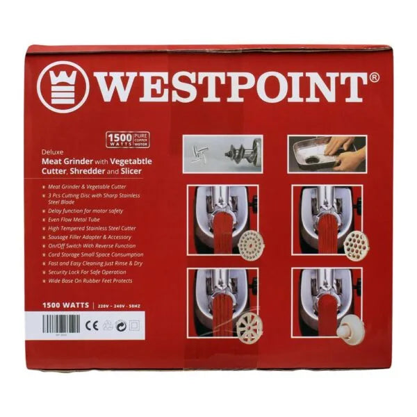 Westpoint WF-3050 Deluxe Meat Grinder with Vegetable Cutter
