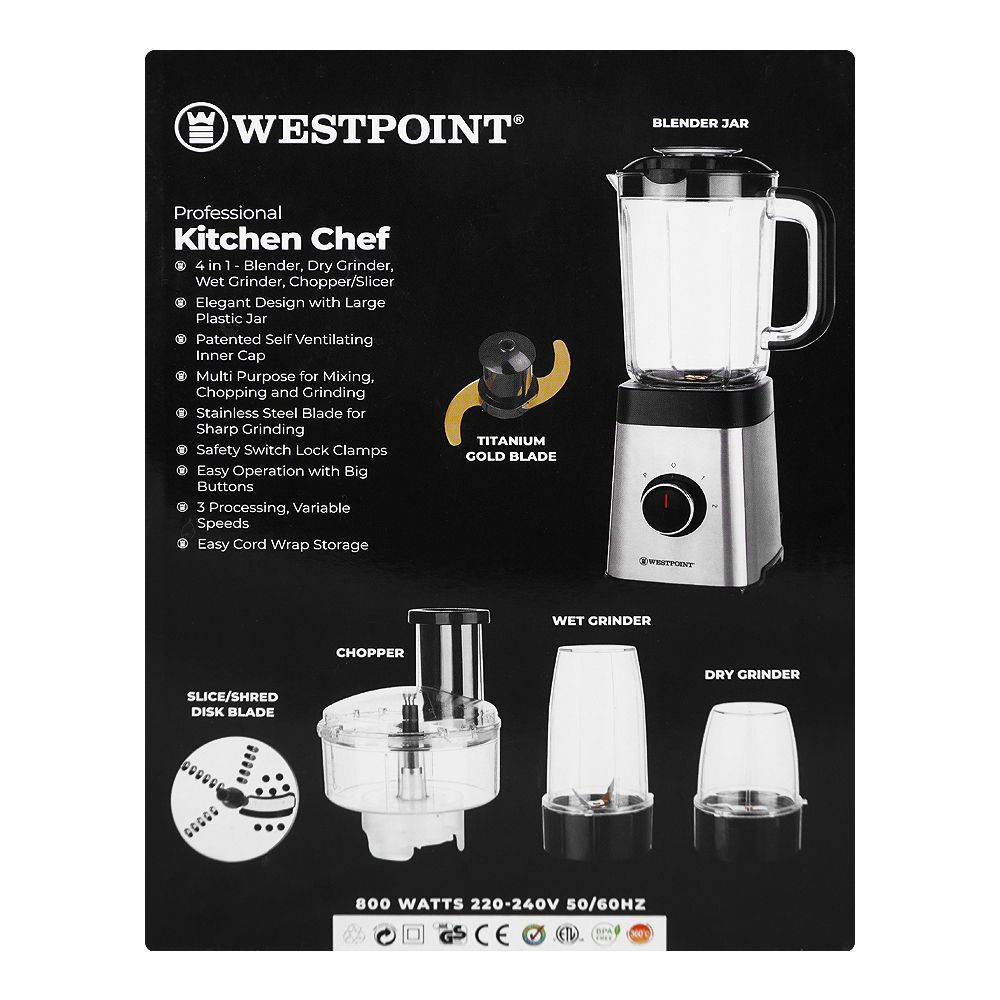 Westpoint WF-445 Professional Kitchen Chef 4 in 1
