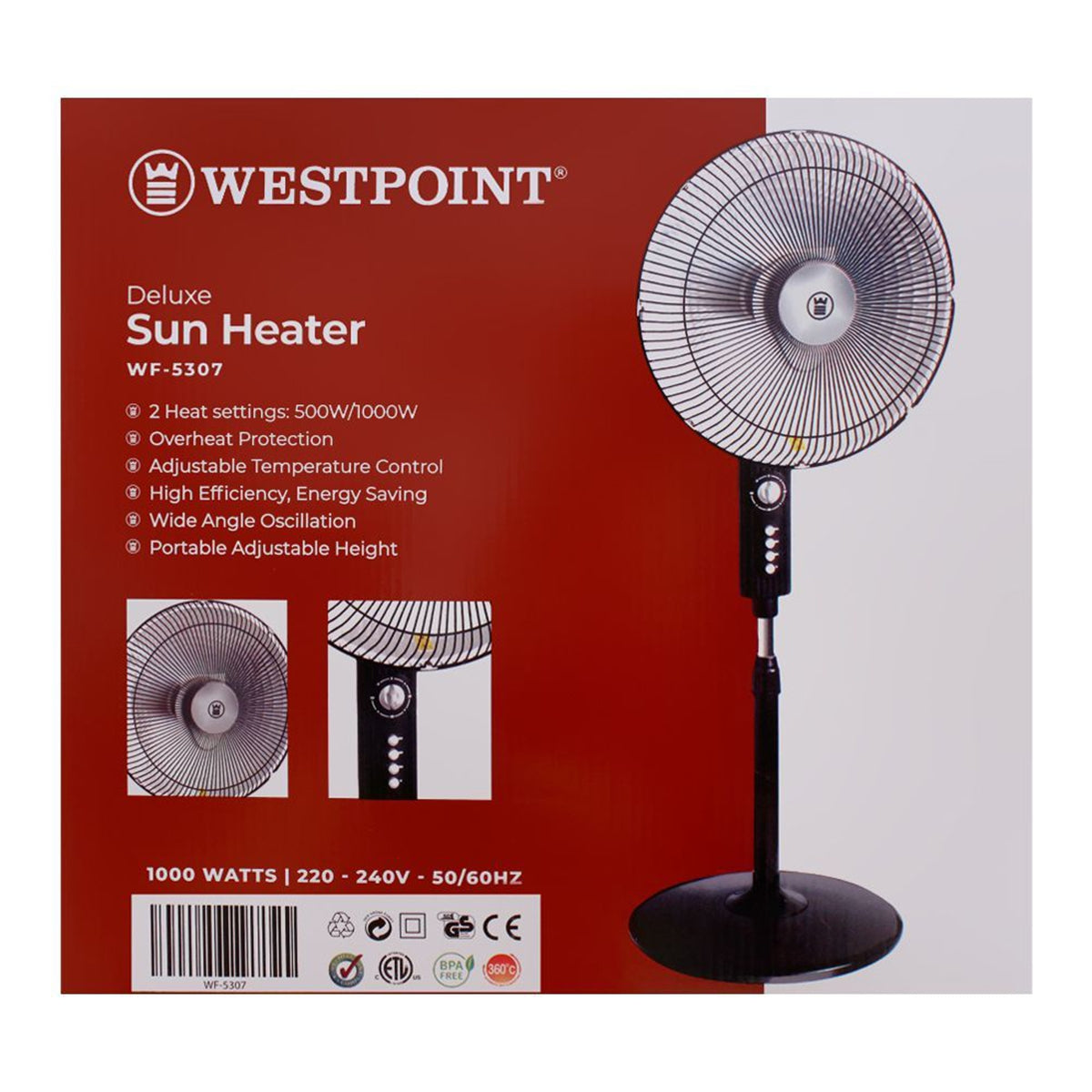 Westpoint WF-5307 Sun Heater