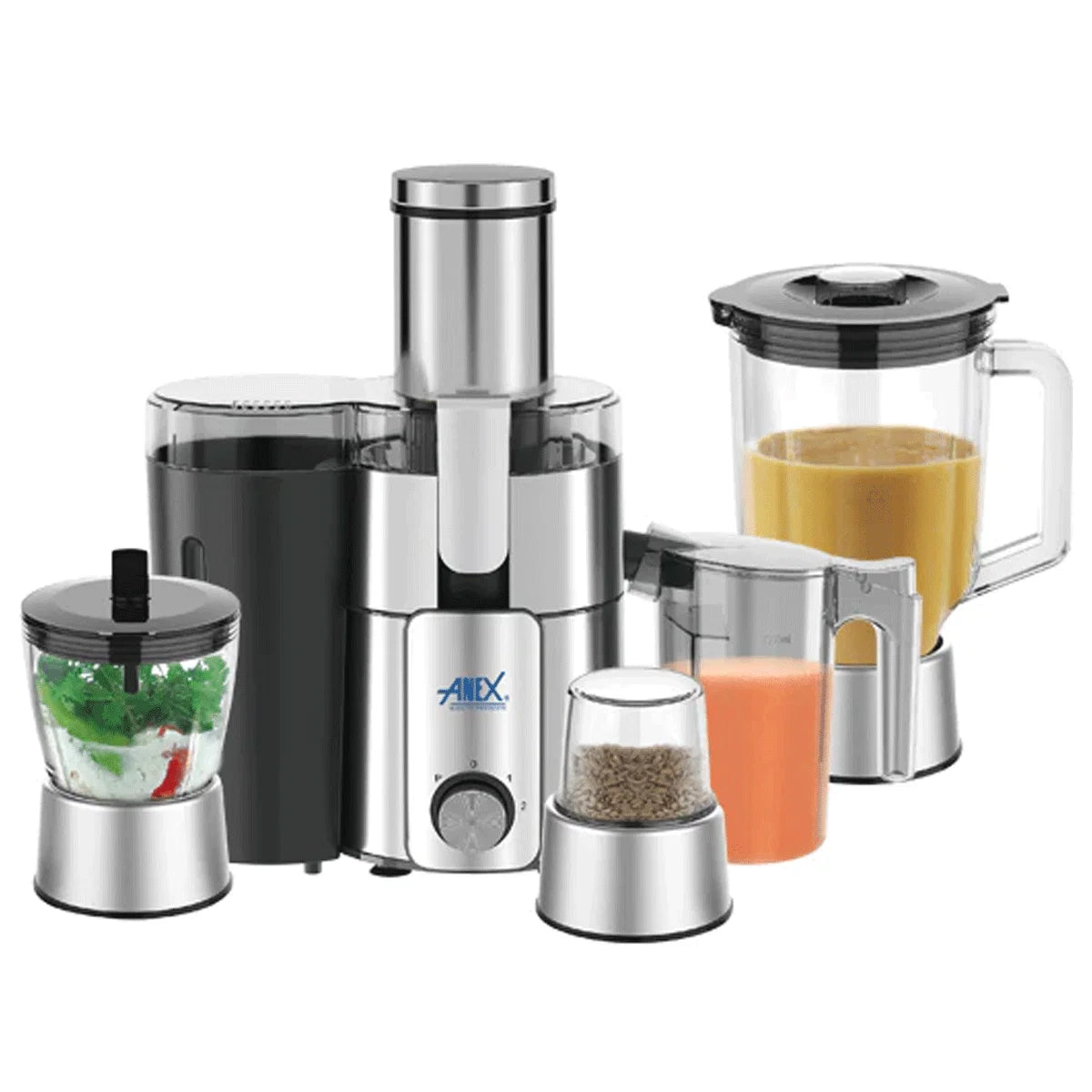 Anex AG-191 Deluxe 4-in-1 Juicer Blender Grinder
