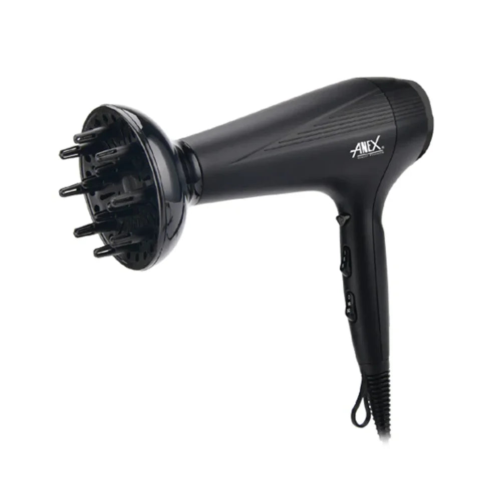 Anex AG-7026 Deluxe 2000W Hair Dryer with Diffuser