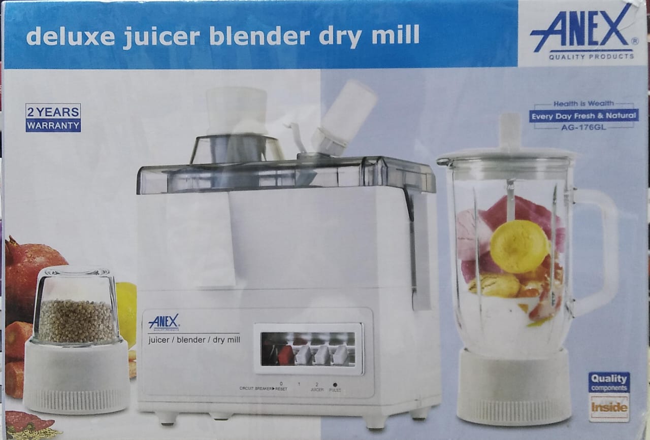 Anex AG-176GL Deluxe 3-in-1 Juicer