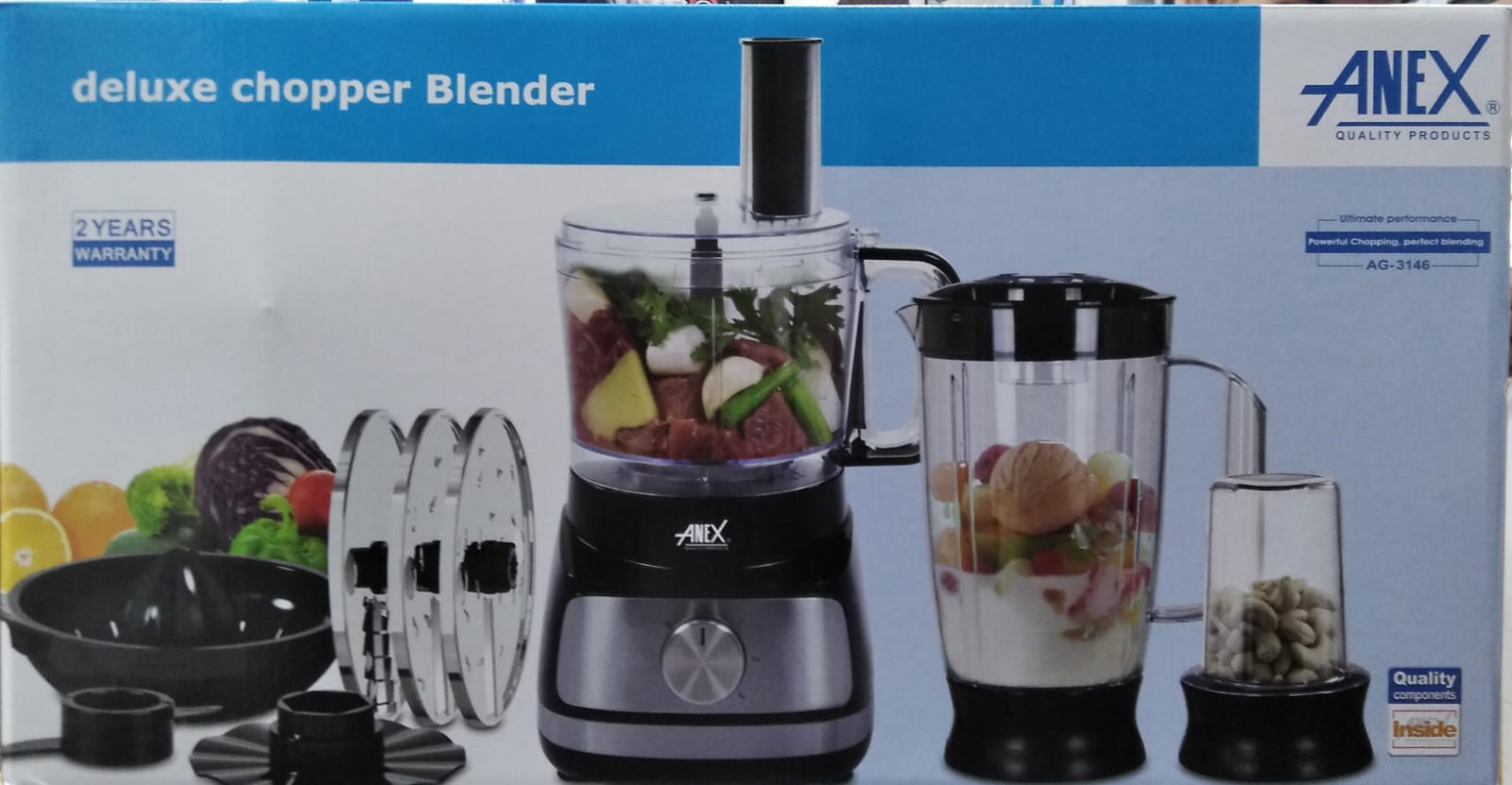 Anex AG-3146 Deluxe Chopper Blender