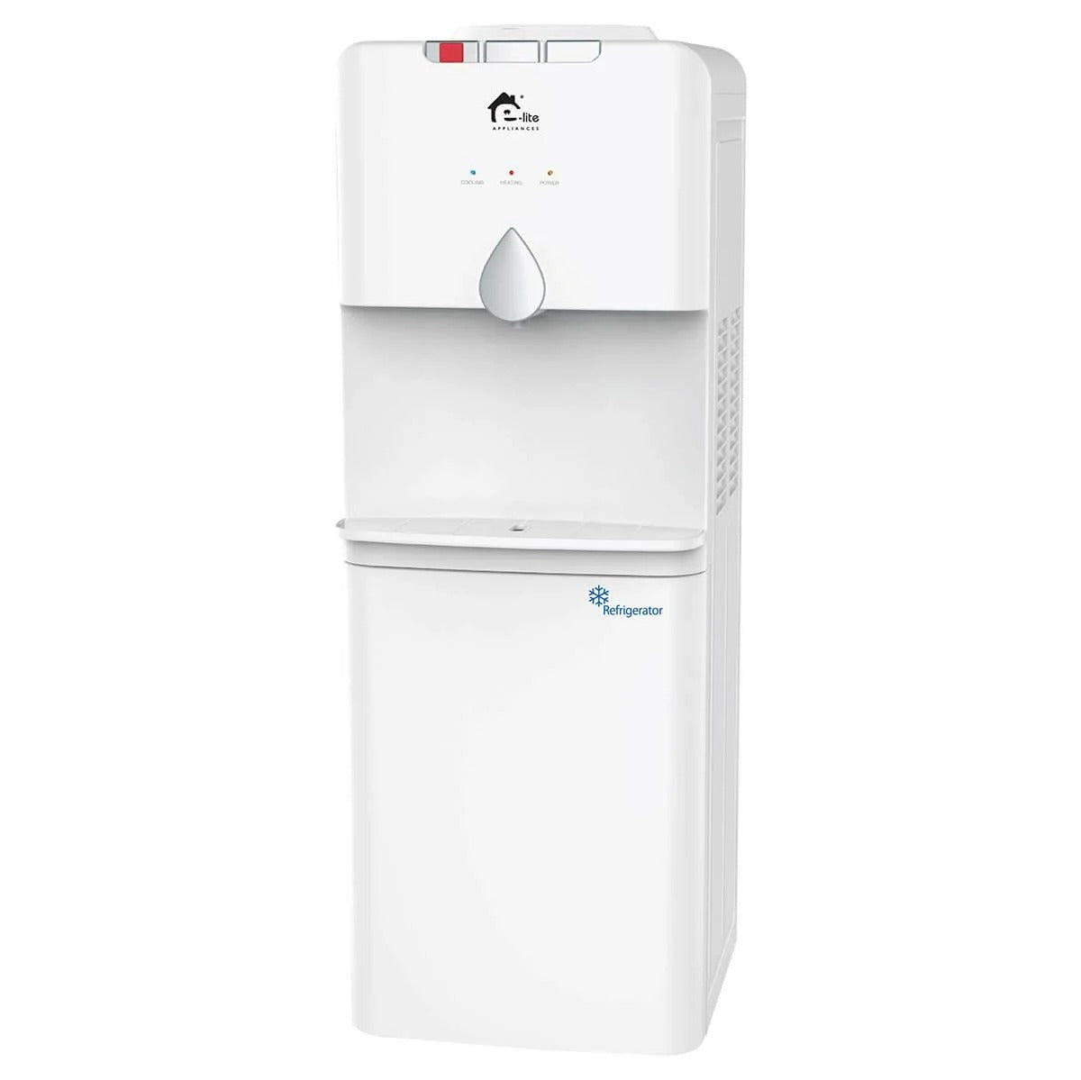 E-Lite EWD-10 3-Tap Water Dispenser with Refrigerator Cabinet